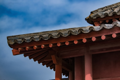 河南省濮阳市戚城遗址玄宫园林古建筑 