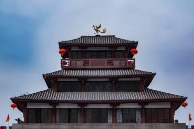 河南省濮阳市戚城遗址园林古建筑