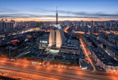大连广电中心夜景