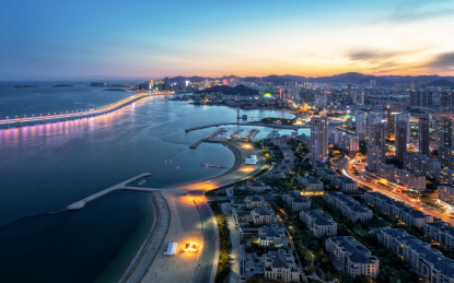 大连星海湾夜景