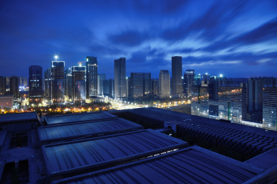 贵阳贵州金融城城市建筑风光晨曦