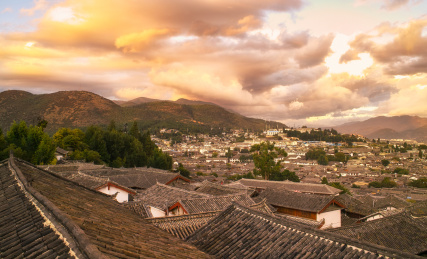 丽江古城建筑风光