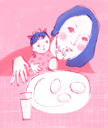 母女春分早餐立蛋  插图