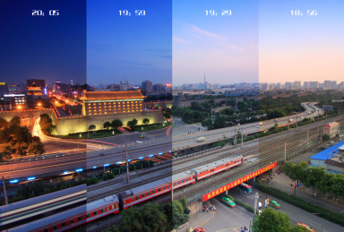 西安城墙北门时光切片