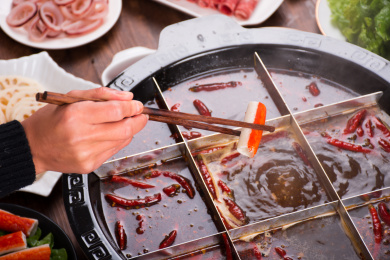 吃火锅九宫格火锅