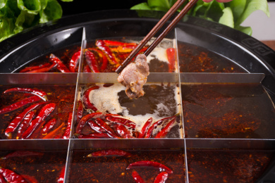 吃火锅九宫格火锅