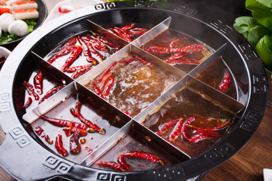 吃火锅九宫格火锅