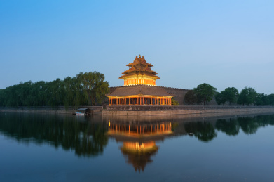 北京故宫角楼夜景