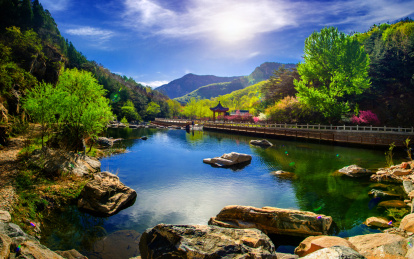 泰安桃花峪彩石溪