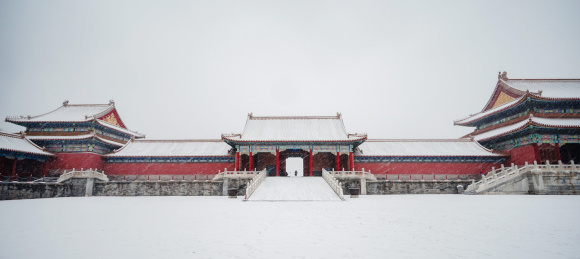 故宫昭德门雪景