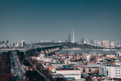 黄鹤楼上的景观