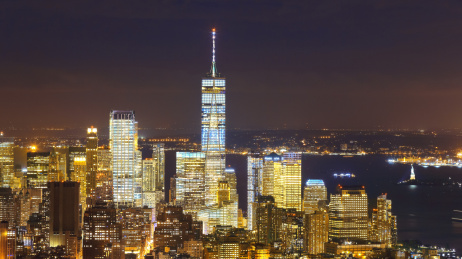 纽约曼哈顿夜景