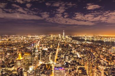 纽约曼哈顿夜景