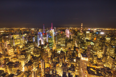 纽约曼哈顿夜景