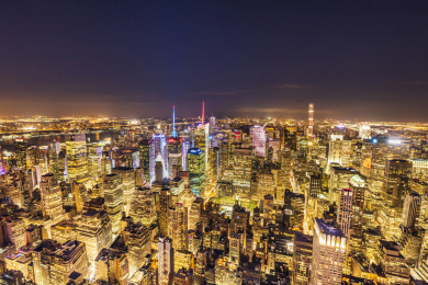 纽约曼哈顿夜景