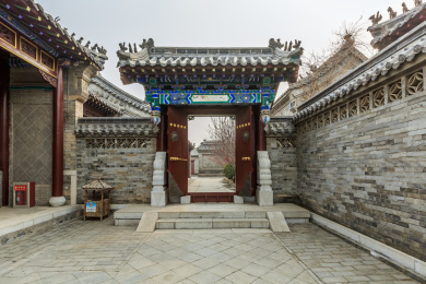 山东省滨州市杜受田故居四合院中式门楼