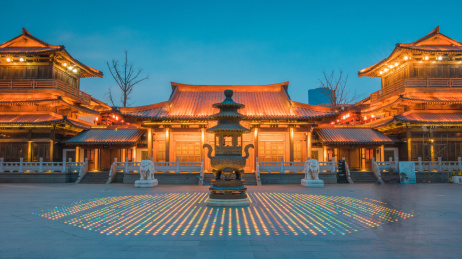 杭州香积寺夜景