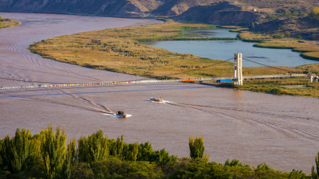 宁夏中卫沙坡头风光