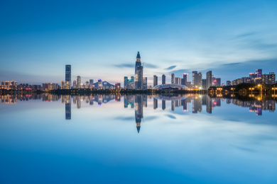 深圳湾公园夜景