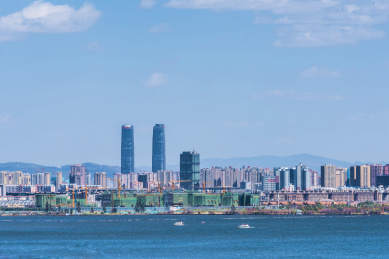 夏季昆明城市风光