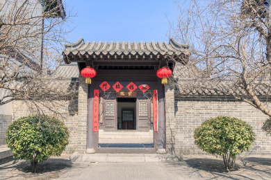 山东阳谷狮子楼景区中式门楼