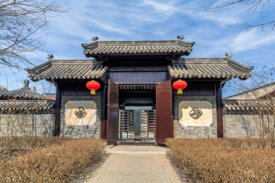 山东阳谷狮子楼景区中式门楼