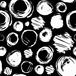 无缝黑白抽象几何印花背景图案