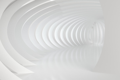 三维渲染，白色曲面通道