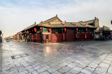 山西平遥古城内的明清古街