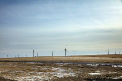 美丽的海拉尔冰雪道路