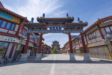 河南开封珠玑巷景区大门牌坊