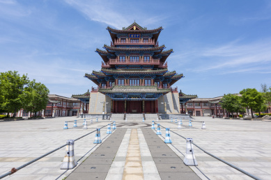 河南开封珠玑巷景区守望阁