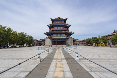 河南开封珠玑巷景区守望阁