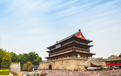 西安鼓楼建筑风光