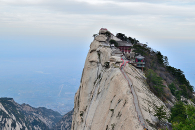 中国陕西省华山景区西峰绝顶