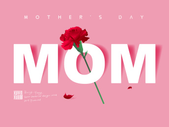 母亲节海报模版矢量素材