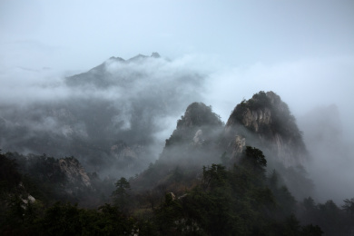 中国河南鲁山尧山自然风光