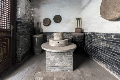 山西省平遥古城马家大院的磨坊