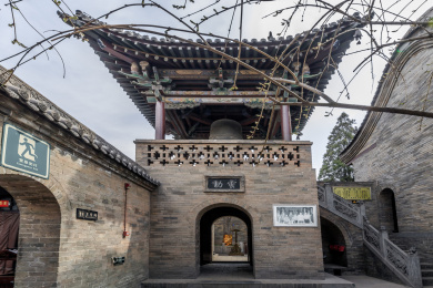 山西省平遥古城二郎庙道教庙宇建筑