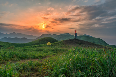 中国江西萍乡武功山发云界风景