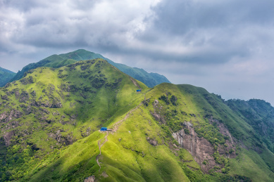 中国江西萍乡武功山好汉坡风景