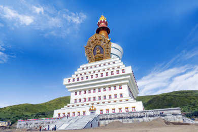 阿坝州红原县麦洼寺正面照