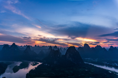 中国广西省桂林阳朔山水风光