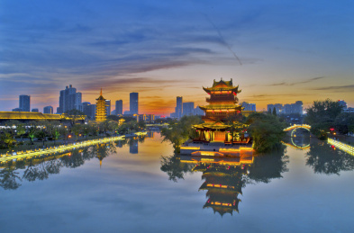 江苏淮安里运河初夏现绚丽彩霞