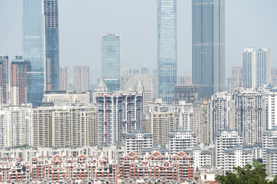 中国广西南宁市的市区高楼