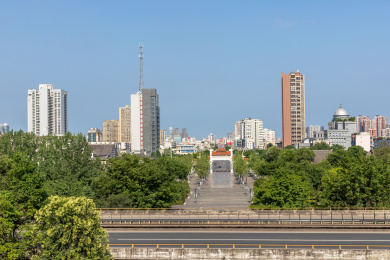 中国四川省德阳市城市景观