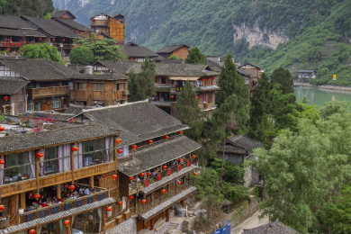 中国历史文化名镇重庆龚滩古镇