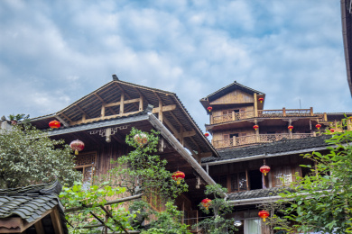 中国文化历史名镇重庆龚滩古镇风光