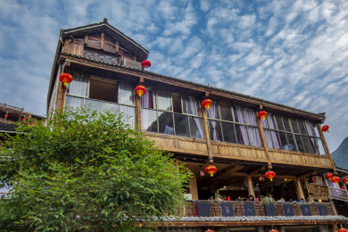 重庆酉阳龚滩古镇民居风光