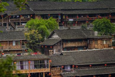 重庆酉阳龚滩古镇民居风光